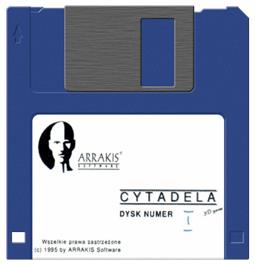 Cartridge artwork for Citadel on the Commodore Amiga.