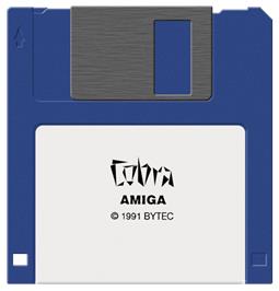 Cartridge artwork for Cobra on the Commodore Amiga.