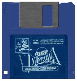 Cartridge artwork for Count Duckula In No Sax Please - We're Egyptian on the Commodore Amiga.