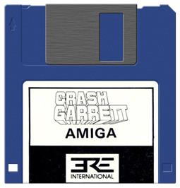Cartridge artwork for Crash Garrett on the Commodore Amiga.