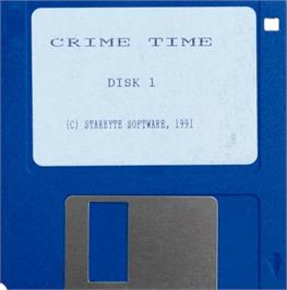 Cartridge artwork for Crime Time on the Commodore Amiga.