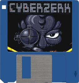 Cartridge artwork for Cyberzerk on the Commodore Amiga.