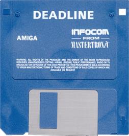 Cartridge artwork for Deadline on the Commodore Amiga.