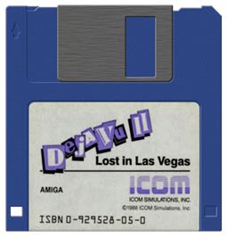 Cartridge artwork for Deja Vu 2 - Lost in Las Vegas on the Commodore Amiga.