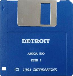 Cartridge artwork for Detroit on the Commodore Amiga.