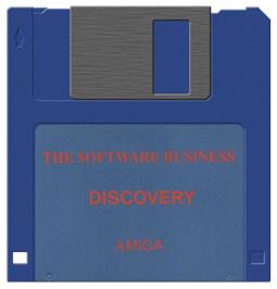 Cartridge artwork for Discovery (microillusions) on the Commodore Amiga.
