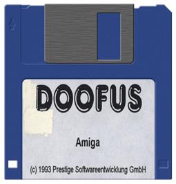Cartridge artwork for Doofus on the Commodore Amiga.
