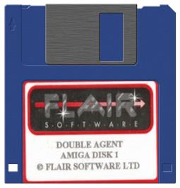 Cartridge artwork for Double Agent on the Commodore Amiga.