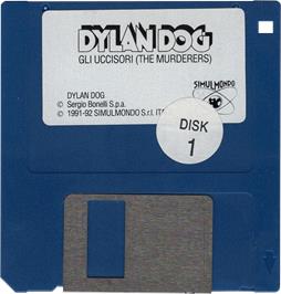 Cartridge artwork for Dylan Dog - The Murderers on the Commodore Amiga.