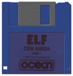 Cartridge artwork for Elf (microvalue) on the Commodore Amiga.