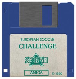 Cartridge artwork for European Soccer Challenge on the Commodore Amiga.