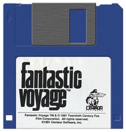 Cartridge artwork for Fantastic Voyage on the Commodore Amiga.