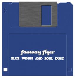 Cartridge artwork for Fantasy Flyer on the Commodore Amiga.