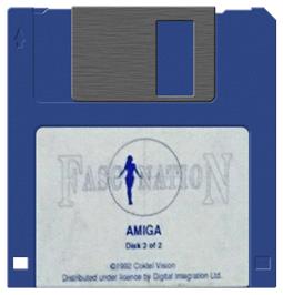 Cartridge artwork for Fascination on the Commodore Amiga.