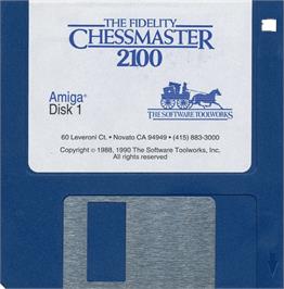 Cartridge artwork for Fidelity Chessmaster 2100 on the Commodore Amiga.