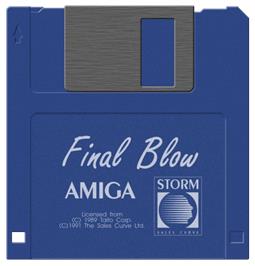 Cartridge artwork for Final Blow on the Commodore Amiga.