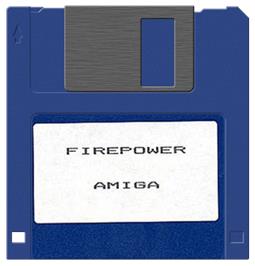 Cartridge artwork for Fire Power on the Commodore Amiga.