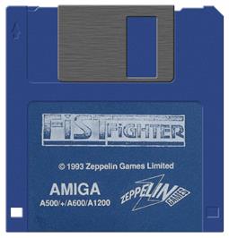 Cartridge artwork for Fist Fighter on the Commodore Amiga.