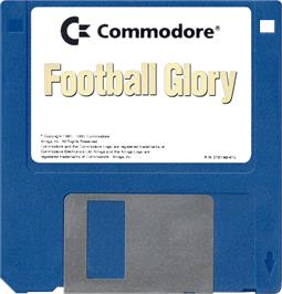 Cartridge artwork for Football Glory on the Commodore Amiga.