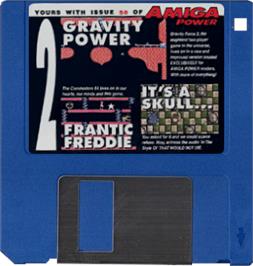Cartridge artwork for Frantic Freddie on the Commodore Amiga.