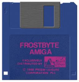 Cartridge artwork for Frost Byte on the Commodore Amiga.