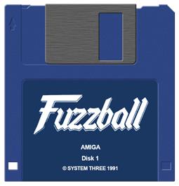 Cartridge artwork for Fuzzball on the Commodore Amiga.