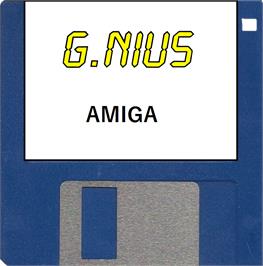 Cartridge artwork for G.nius on the Commodore Amiga.