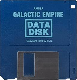 Cartridge artwork for Galactic Empire on the Commodore Amiga.
