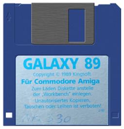 Cartridge artwork for Galaxy '89 on the Commodore Amiga.