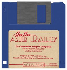 Cartridge artwork for Gee Bee Air Rally on the Commodore Amiga.