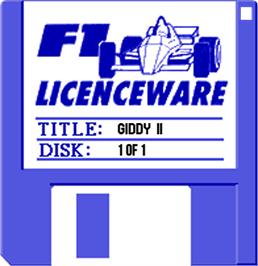 Cartridge artwork for Giddy 2 - Hero In An Egg Shell on the Commodore Amiga.