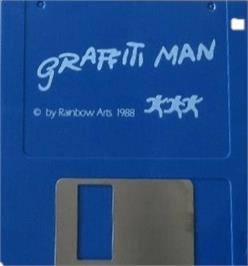 Cartridge artwork for Graffiti Man on the Commodore Amiga.