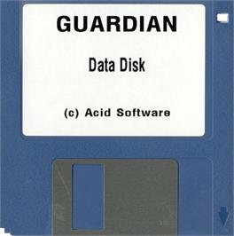 Cartridge artwork for Guardian on the Commodore Amiga.