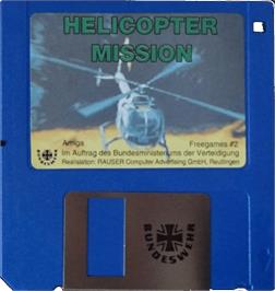 Cartridge artwork for Helicopter Mission on the Commodore Amiga.