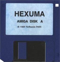 Cartridge artwork for Hexuma on the Commodore Amiga.