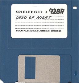 Cartridge artwork for In the Dead of Night on the Commodore Amiga.