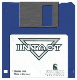 Cartridge artwork for Intact on the Commodore Amiga.