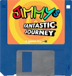 Cartridge artwork for Jimmy's Fantastic Journey on the Commodore Amiga.