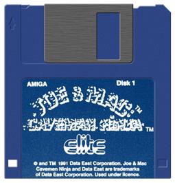 Cartridge artwork for Joe And Mac - Caveman Ninja on the Commodore Amiga.