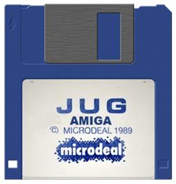 Cartridge artwork for Jug on the Commodore Amiga.