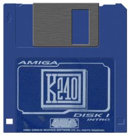 Cartridge artwork for K240 on the Commodore Amiga.