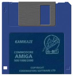 Cartridge artwork for Kamikaze on the Commodore Amiga.