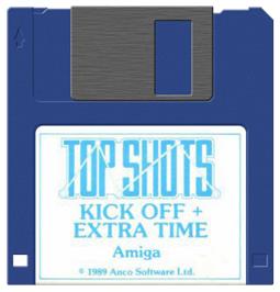 Cartridge artwork for Kick Off on the Commodore Amiga.