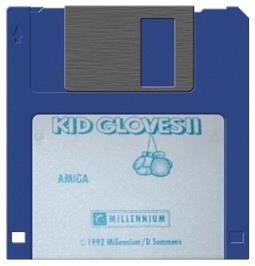Cartridge artwork for Kid Gloves II: The Journey Back on the Commodore Amiga.