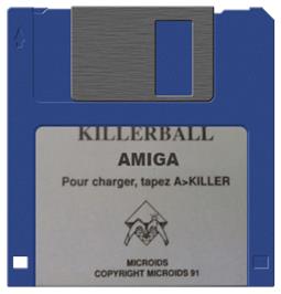 Cartridge artwork for Killerball on the Commodore Amiga.