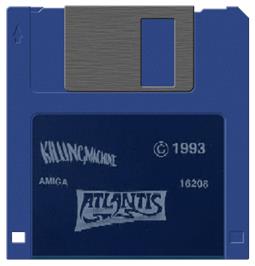 Cartridge artwork for Killing Machine on the Commodore Amiga.