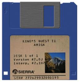 Cartridge artwork for King's Quest 2 - Romancing The Throne on the Commodore Amiga.