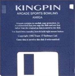 Cartridge artwork for Kingpin - Arcade Sports Bowling on the Commodore Amiga.