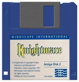 Cartridge artwork for Knightmare on the Commodore Amiga.