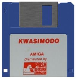 Cartridge artwork for Kwasimodo on the Commodore Amiga.